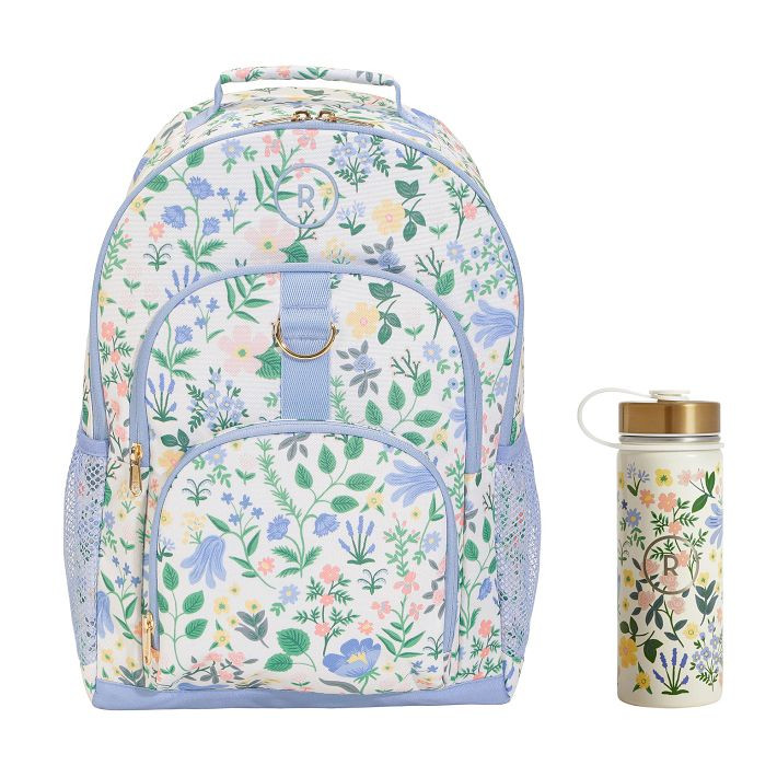 Gear-Up Rifle Paper Co. Bramble Fields Cream Backpack &amp; Water Bottle Bundle | Pottery Barn Teen