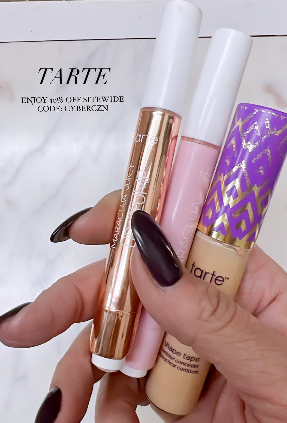 Best of Black Friday deals, 30% off sitewide, code: CYBERSZN, Tarte cosmetics, beauty favorites, my Holy Grail shape tape concealer is on sale, shade: medium sand, Juicy Lip fave shade is ‘Rose’, Juicy Lip Plump fave shade is ‘White Peach’, 

 Follow me @karmagaravaglia for more fashion finds, beauty faves, lifestyle, home decor, sales and more! So glad you’re here!! XO!!

#LTKHoliday #LTKCyberweek #LTKGiftGuide