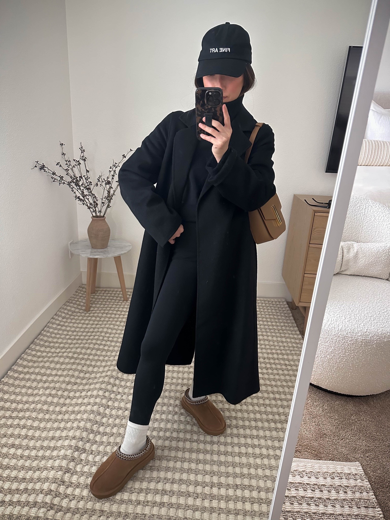 Ugg tasman slippers. Love these! Size up. Athleisure fall outfits. 

Mango coat xxs
Everlane sweater (old)
Zella leggings xs
Ugg slippers 6. Size up. 
Hanes socks
Outsider supply hat 
DeMellier bag 

Fall outfits, Ugg slippers, fall style, petite style 

#LTKSeasonal #LTKshoecrush #LTKstyletip