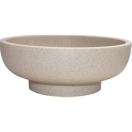 OAKOA Concrete Fruit Bowl for Kitchen Counter - Large Decorative Bowls for Home Decor - Modern Key Bowl for Entryway Table - Pedestal Bowl for Keys | Amazon (US)