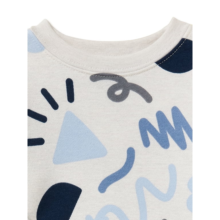 Garanimals Baby Boys Print Fleece Sweatshirt, Sizes 6 Months-24 Months | Walmart (US)