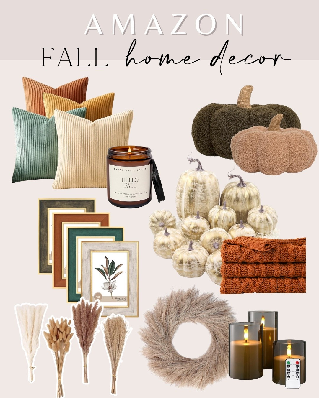 Bring the cozy vibes home with these fall essentials. #falldecor #cozyhome #homedecor #thanksgiving #halloween #fallcandle #amazonfinds #pampasgrass #fallpillows

#LTKSeasonal #LTKHome #LTKFindsUnder50