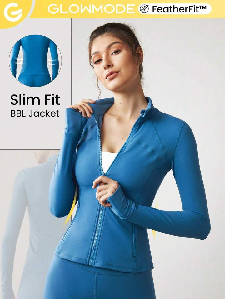 GLOWMODE FeatherFit™ Streamline Performance Jacket | SHEIN