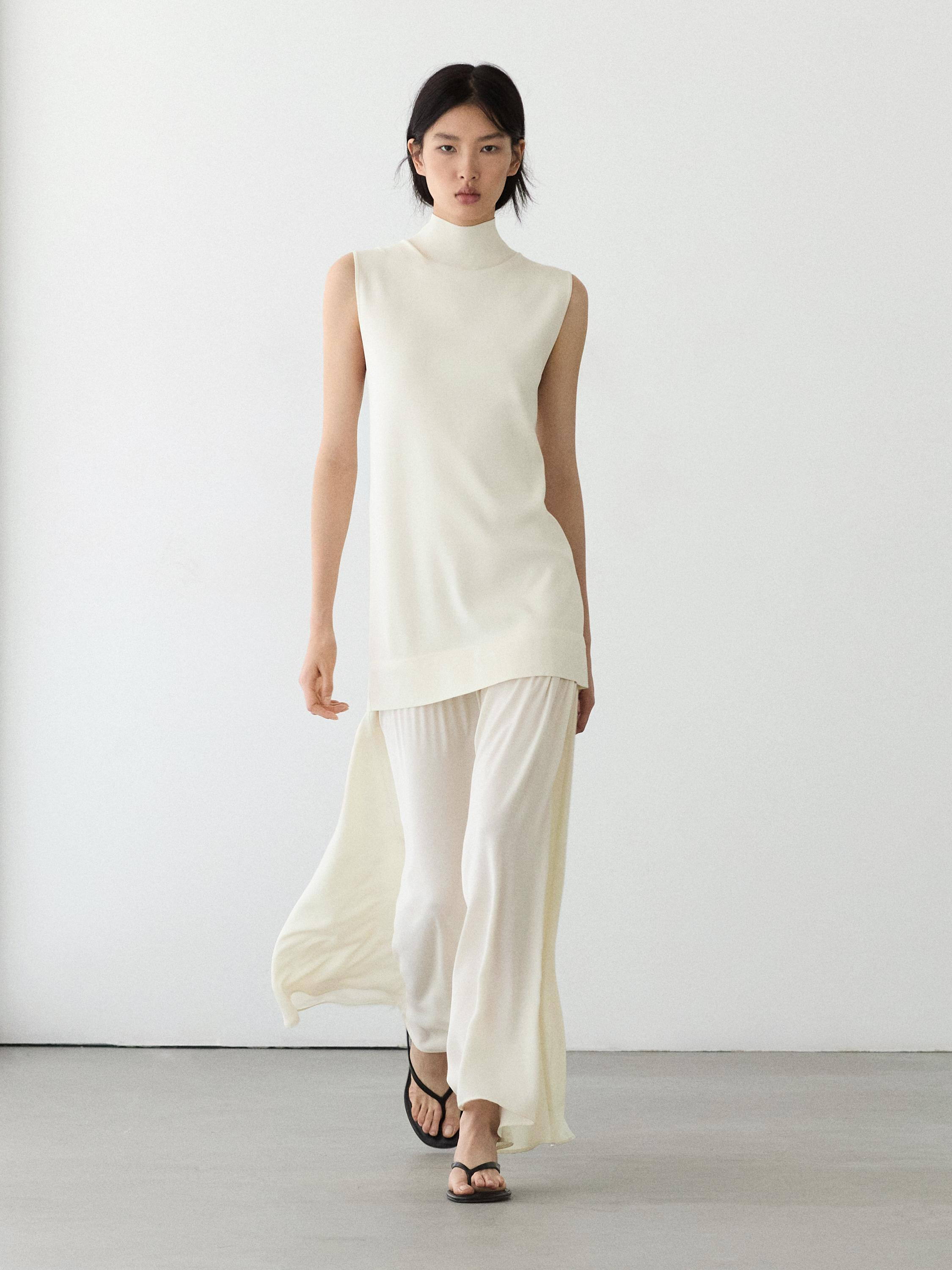 Matching knit midi dress | Massimo Dutti UK