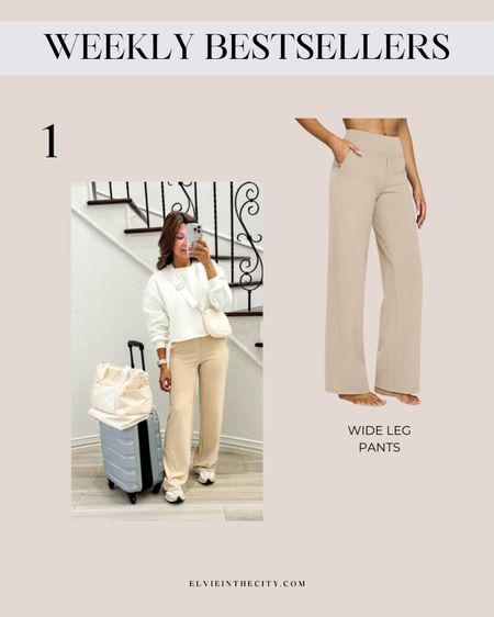 My #1 bestseller from last week are these wide leg pants. Come in other colors and different lengths. Can be dressed up for work or worn casually. Perfect for travel. 

Ootd, casual pants, athleisure, office wear, spring outfit, summer outfit, travel outfit, amazon find, fashion over 40

#LTKstyletip #LTKfindsunder50 #LTKover40