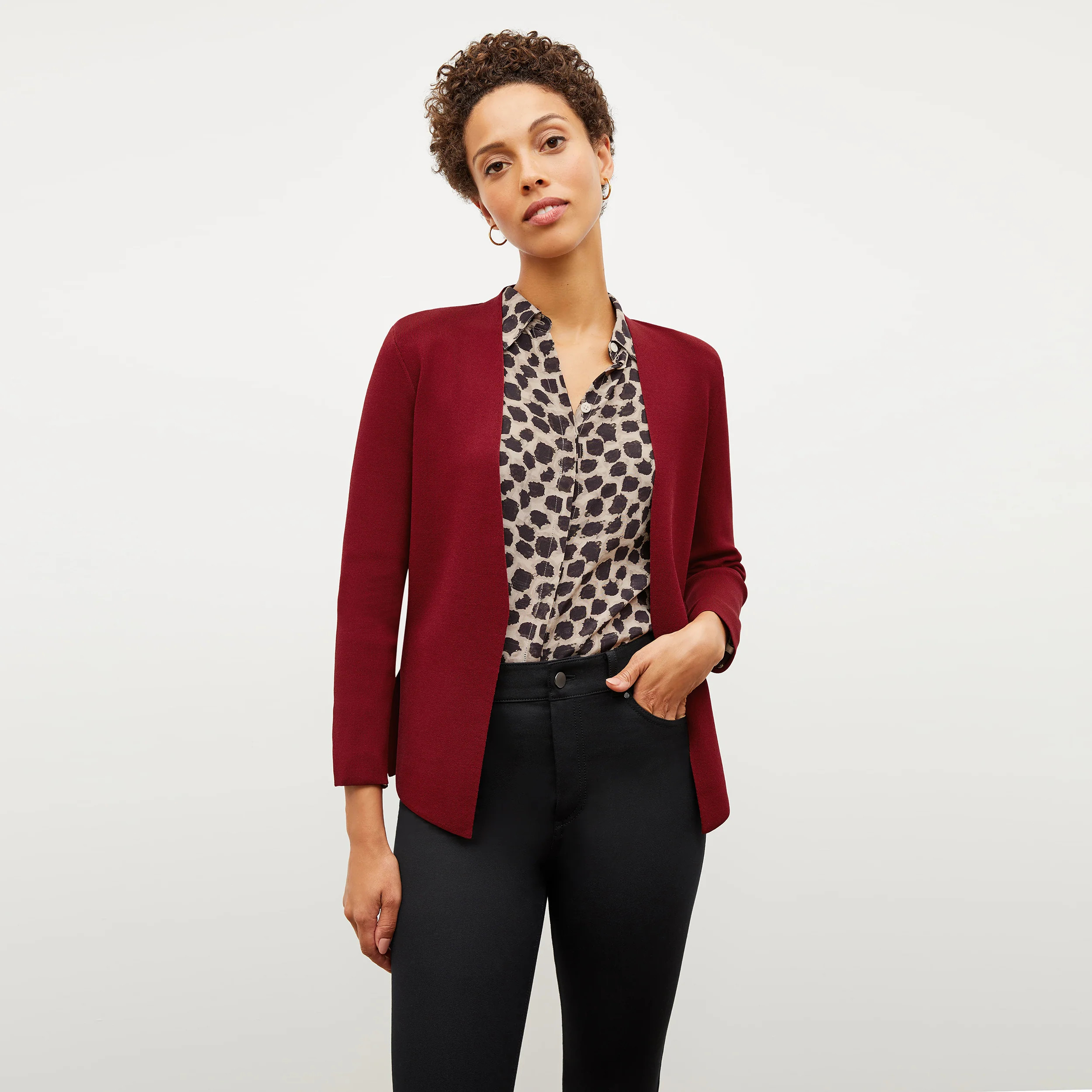 Woolf Jardigan :: Maroon | MM LaFleur