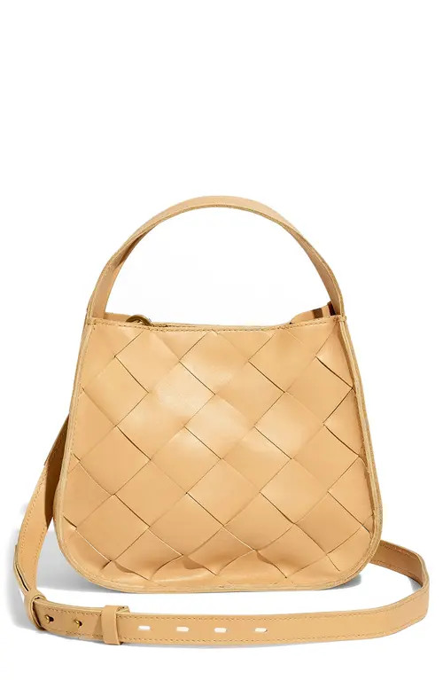 Madewell The Sydney Crossbody Bag: Woven Leather Edition in Desert Dune at Nordstrom | Nordstrom