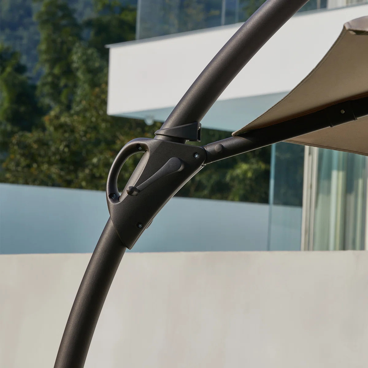 Ebonique Cantilever Umbrella with Base Included | Wayfair North America