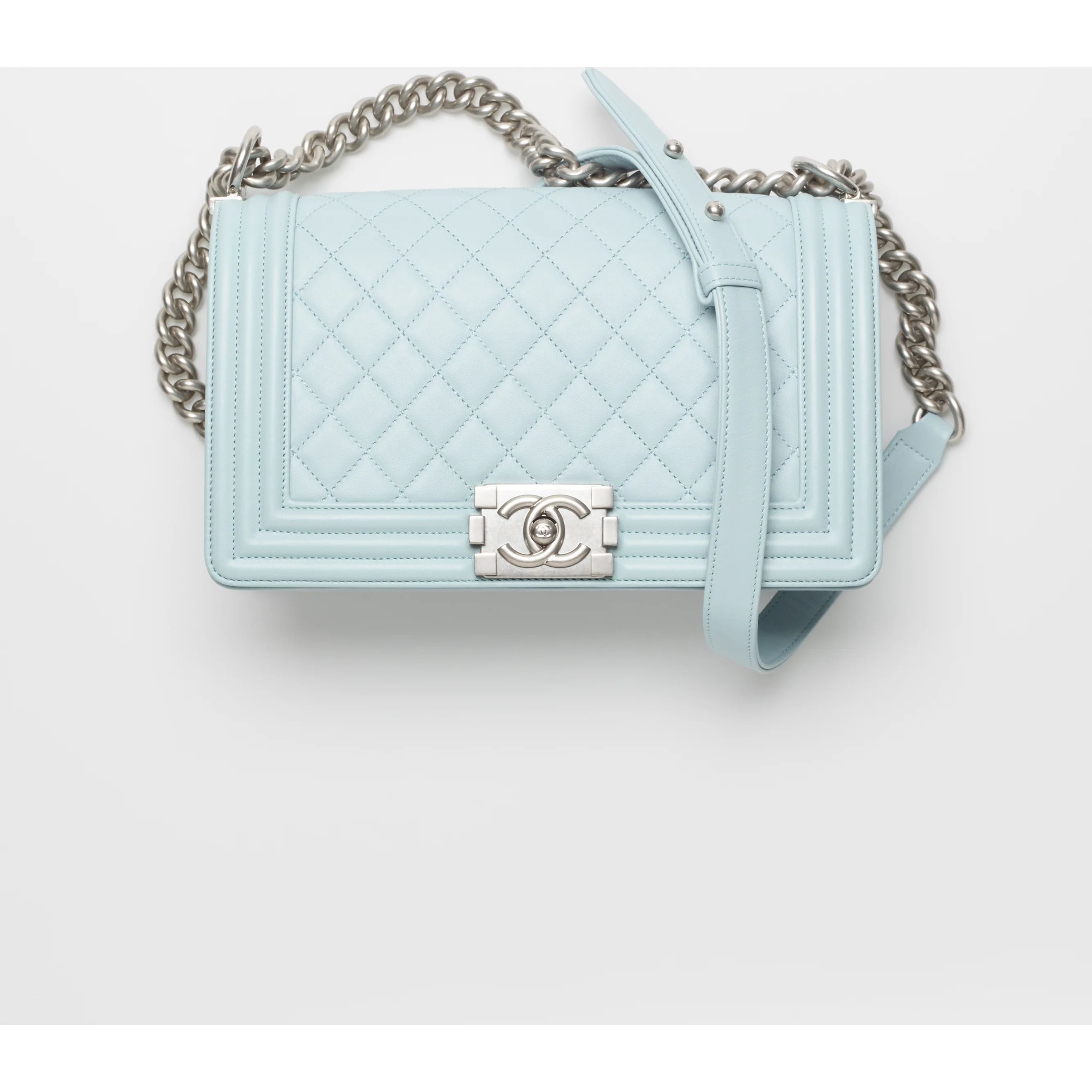 BOY CHANEL Handbag - Calfskin & silver-tone metal — Fashion | CHANEL | Chanel, Inc. (US)