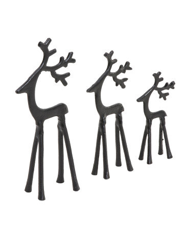 3pk Reindeer Family Decor | Metal | Marshalls