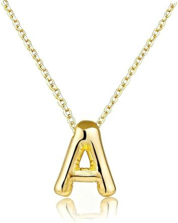 Christmas Gifts Stocking Stuffers for Teen Girls Grandkids Women-Gold Initial Necklaces Teen Girl... | Amazon (US)