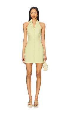 MORE TO COME Kylie Mini Dress in Pale Yellow from Revolve.com | Revolve Clothing (Global)