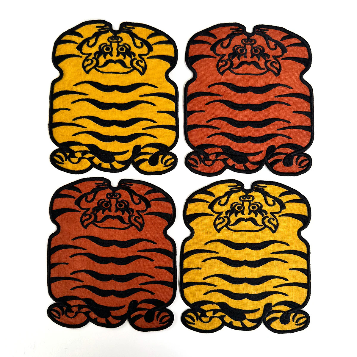 Tibetan Tiger Cocktail Napkins, set of 4 | Biscuit Home