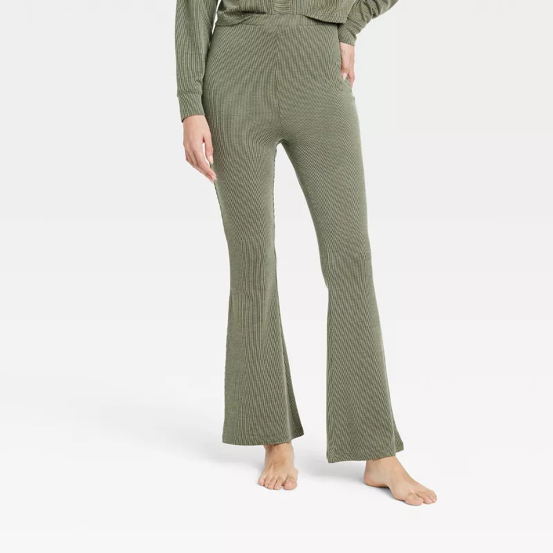 Women's Knit Lounge Flare Pants - Colsie™ | Target