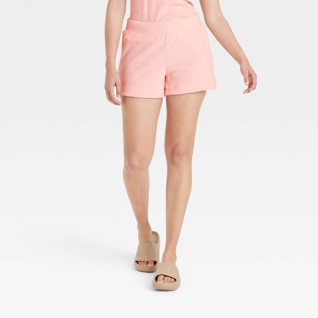 Women's Mid-Rise Pull-On Shorts - A New Day™ Blush | Target