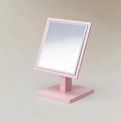 9.25" H Pink Makeup Mirror on Stand | Wayfair North America