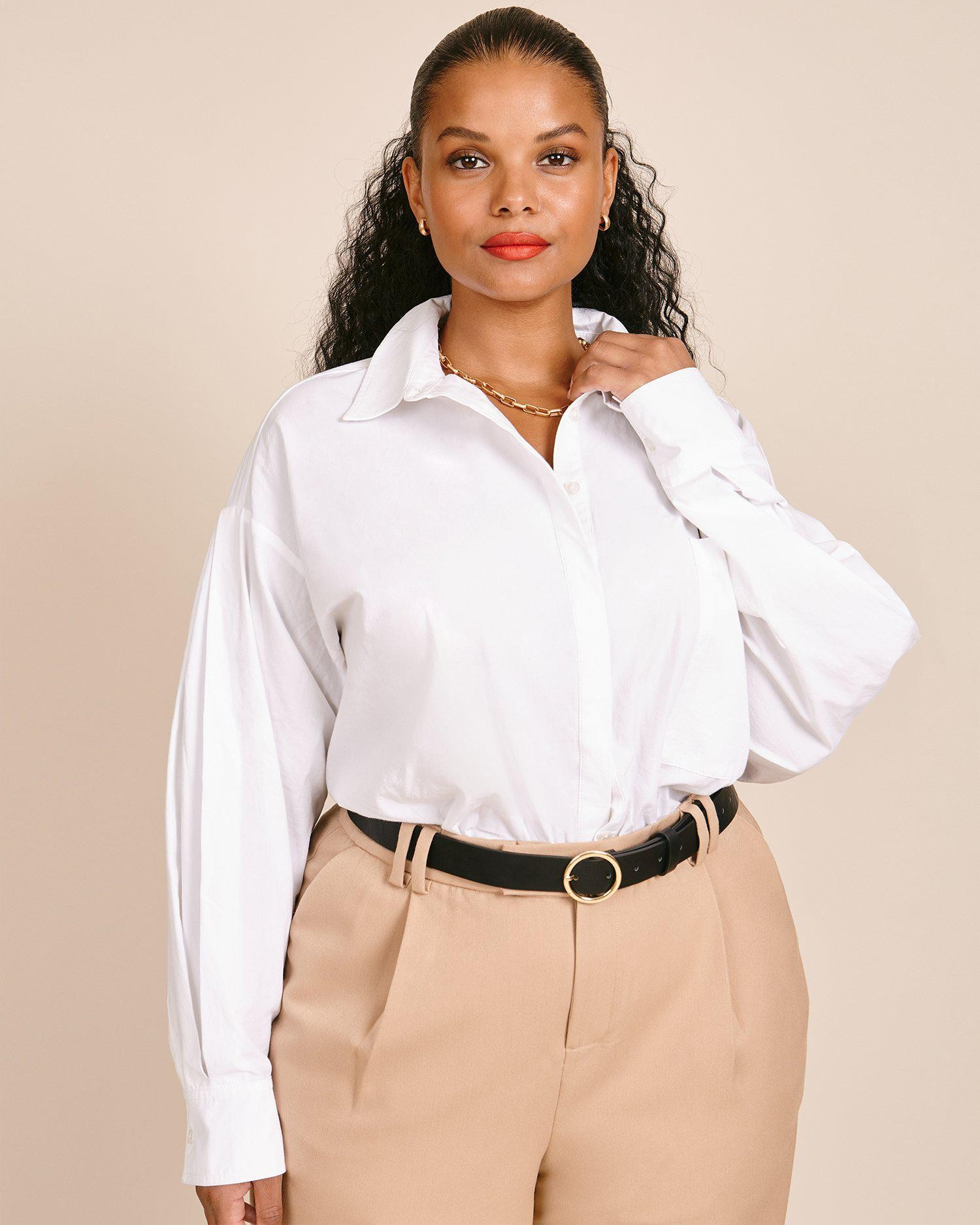 Maeve Oversized Button-up Shirt | THE YES