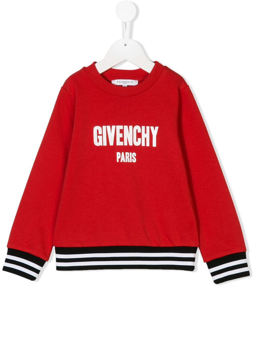 Givenchy Kids logo print sweatshirt - Red | FarFetch US