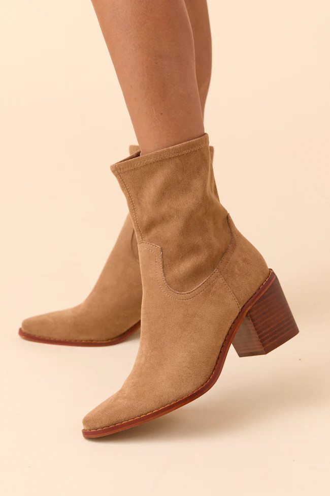 Vienna Latte Booties SALE | Pink Lily