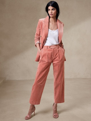 Pleated Corduroy Pant | Banana Republic (US)