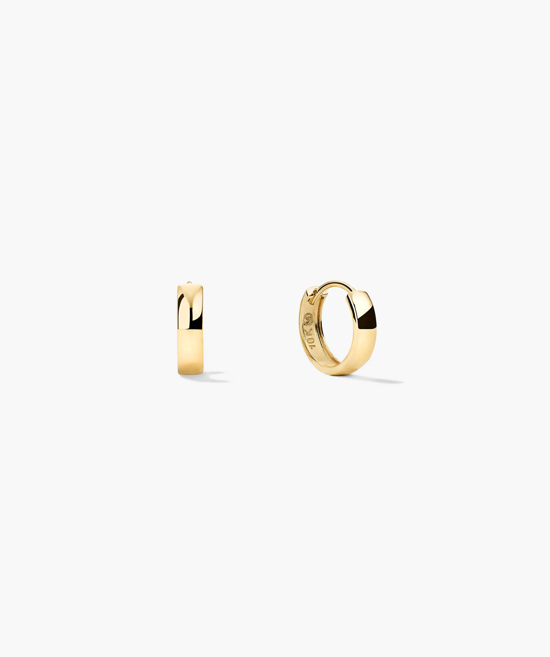 Bold Huggie Hoops | Mejuri Fine Crew