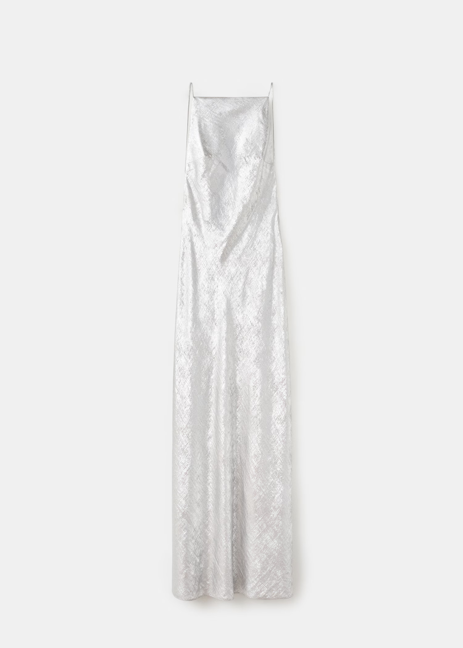 Metallic open-back dress - Women | MANGO United Kingdom | MANGO (UK)