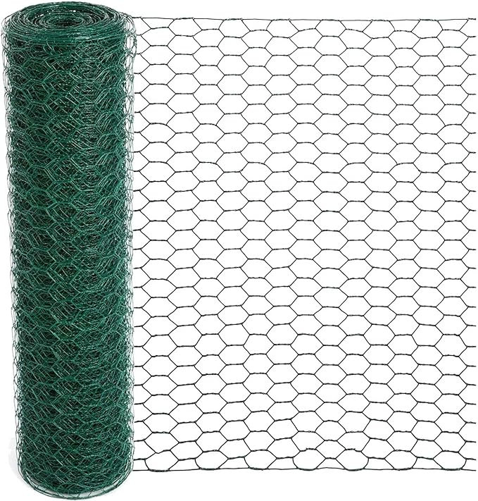 Chicken Wire for Floral Arrangements, 15.7 x 157 Inches Green Mesh, 0.6 Inch Hexagonal Galvanized... | Amazon (US)