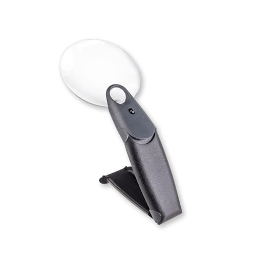 Carson FreeHand 2.5x LED Lighted Hand-Held or Hands-Free Magnifier with 5.5x Spot Lens (FH-25) | Amazon (US)