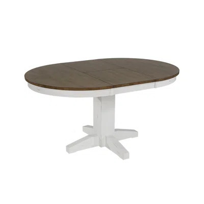 Solid Wood Extendable Round Pedestal Dining Table | Wayfair North America