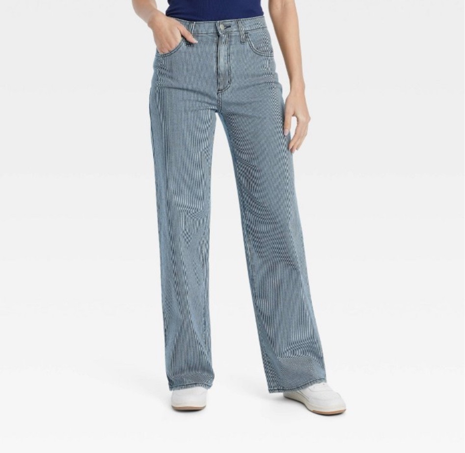 Pinstriped denim pants to match Shacket 😍

#LTKfindsunder50 #LTKxTarget #LTKsalealert