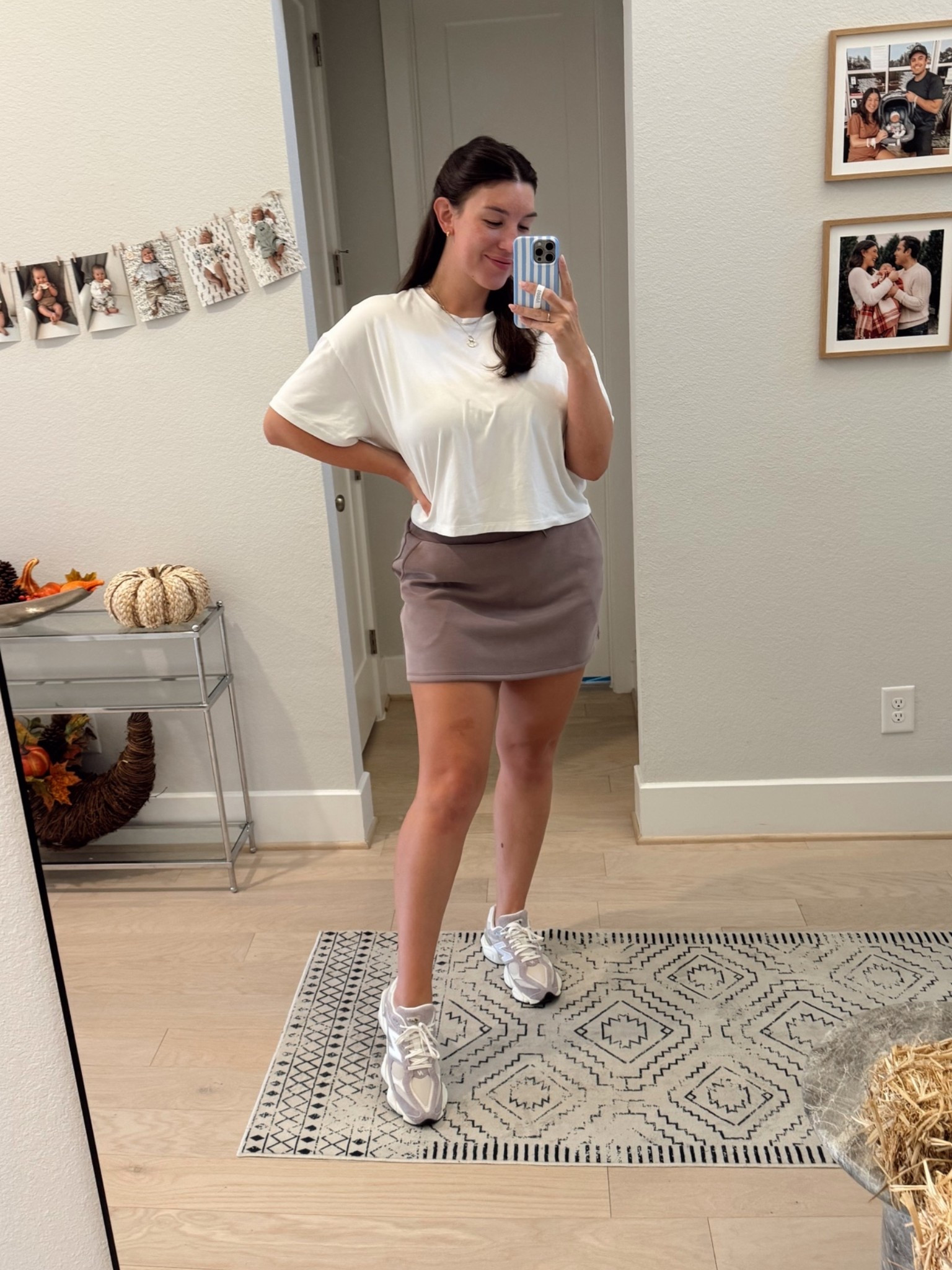 Mom ootd! Also so excited to be using my new shoes that happen to match my skirt perfectly!💜

#LTKmomlife #LTKootd #LTKTall
