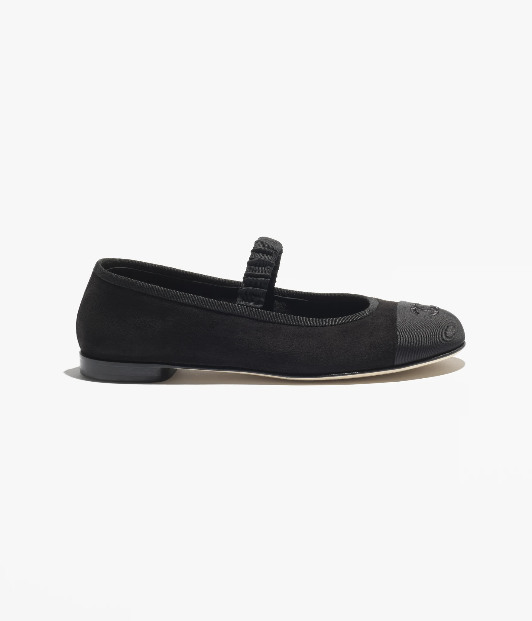 Mary janes - Suede kidskin & grosgrain, black — Fashion | CHANEL | Chanel, Inc. (US)