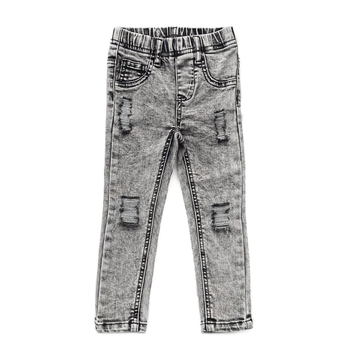 DISTRESSED JEANS - GREY WASH | LENOX JAMES