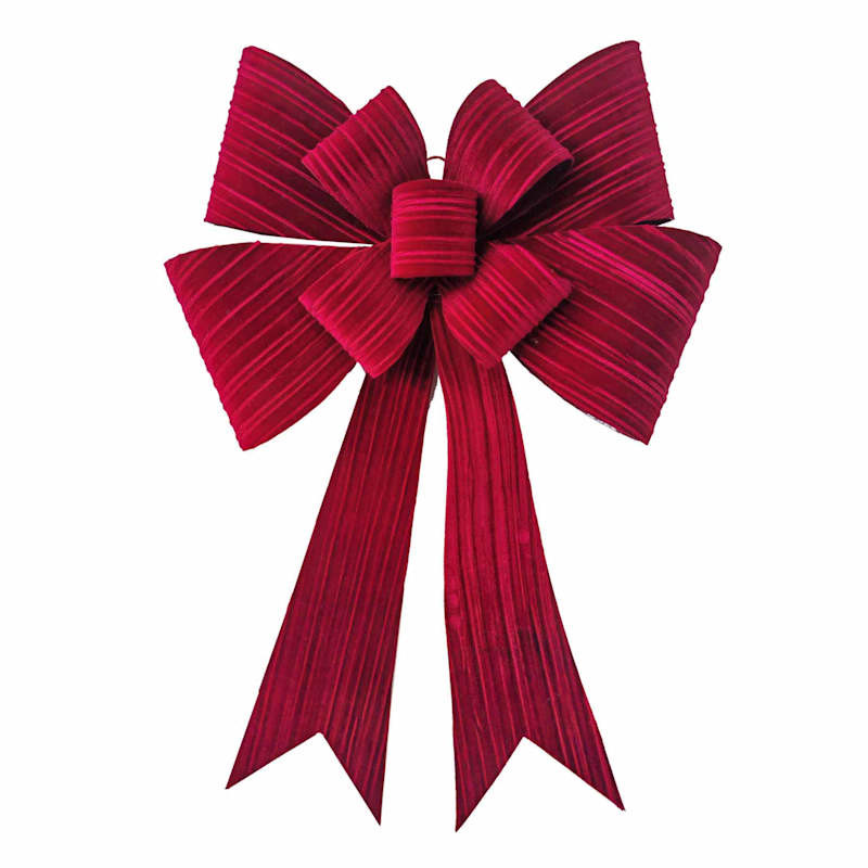 Red Ribbon Bow Wall Decor, 16X25 | At Home