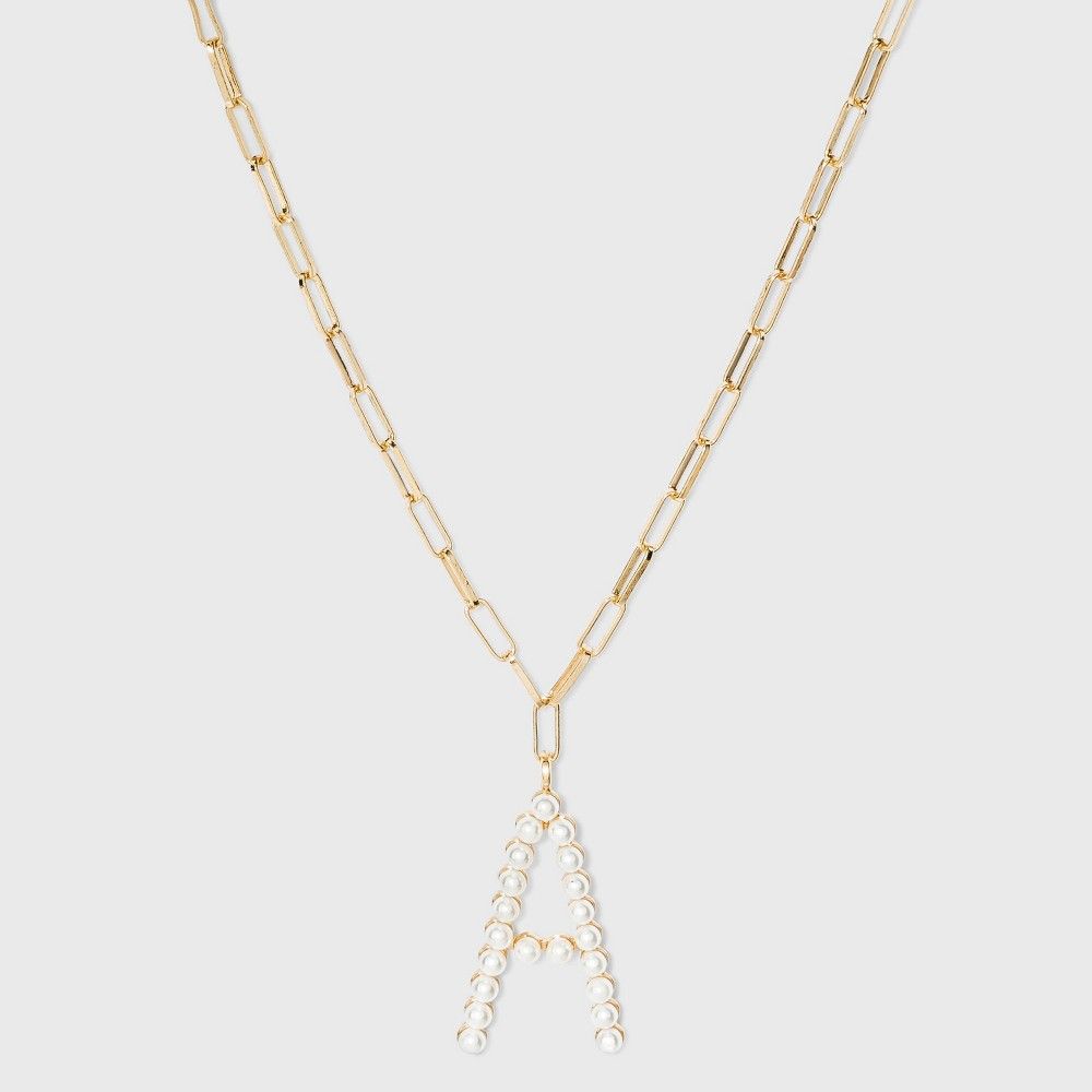 UGARFIX by BaubleBar Initial "A" Pendant Necklace - | Target