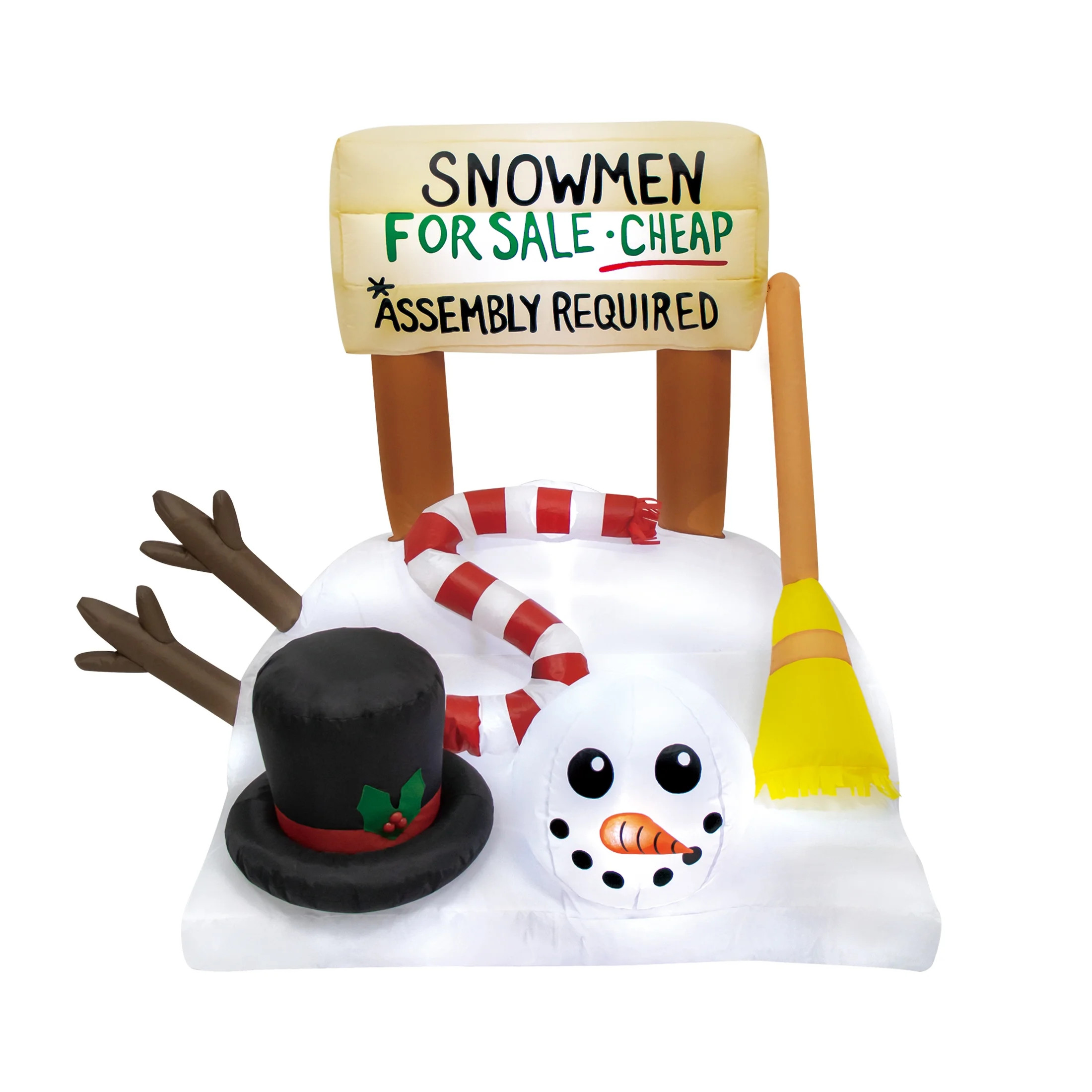 4 ft Melting Snowman For Sale Christmas Airblown Yard Inflatable, Multicolor, by Holiday Time | Walmart (US)