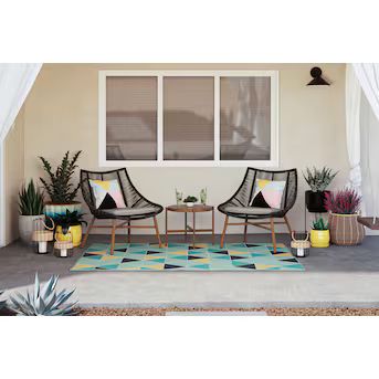 Style Selections Wessex 3-Piece Rattan Patio Conversation Set with Cushions Lowes.com | Lowe's