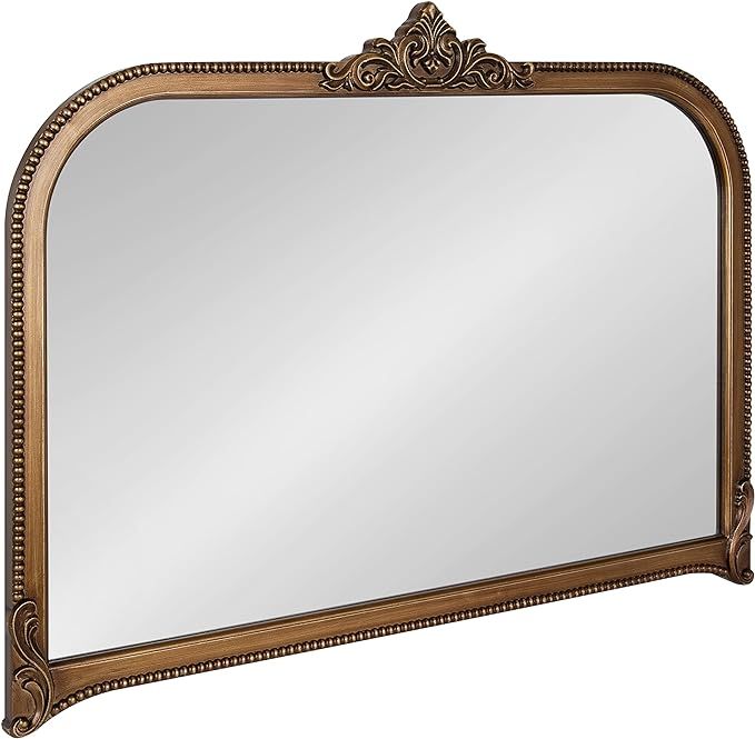 Kate and Laurel Hubanks Vintage Decorative Wide Arched Mirror, 40 x 30, Gold, Large Antique State... | Amazon (US)