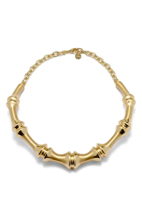 Cult Gaia Bambu Choker Necklace in Brushed Brass at Nordstrom | Nordstrom