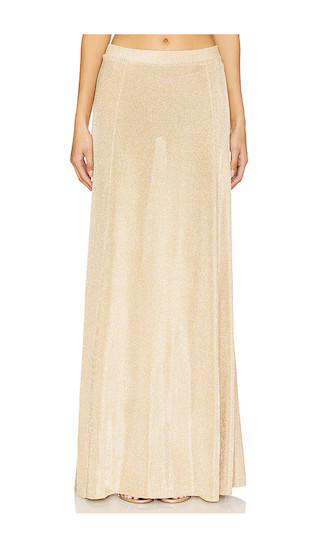 Alice Maxi Skirt in Linen Beige | Revolve Clothing (Global)