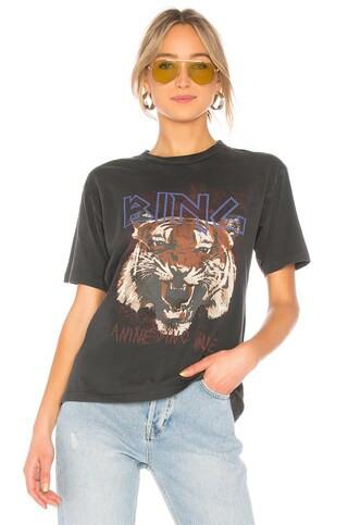 ANINE BING Tiger Tee in Black from Revolve.com | Revolve Clothing (Global)