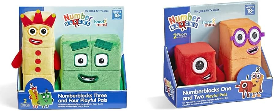hand2mindhand2mind Numberblocks Three and Four Playful Pals & Numberblocks One and Two Playful Pa... | Amazon (US)