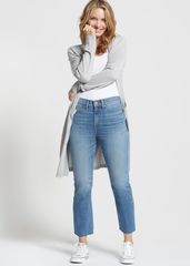 High Rise Relaxed Straight Crop Jean $88 | Yummie