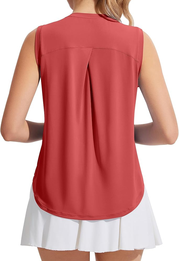 Womens Workout Tank Tops Sleeveless Athletic Tops Summer Lightweight Yoga Running Tennis Gym Shir... | Amazon (US)