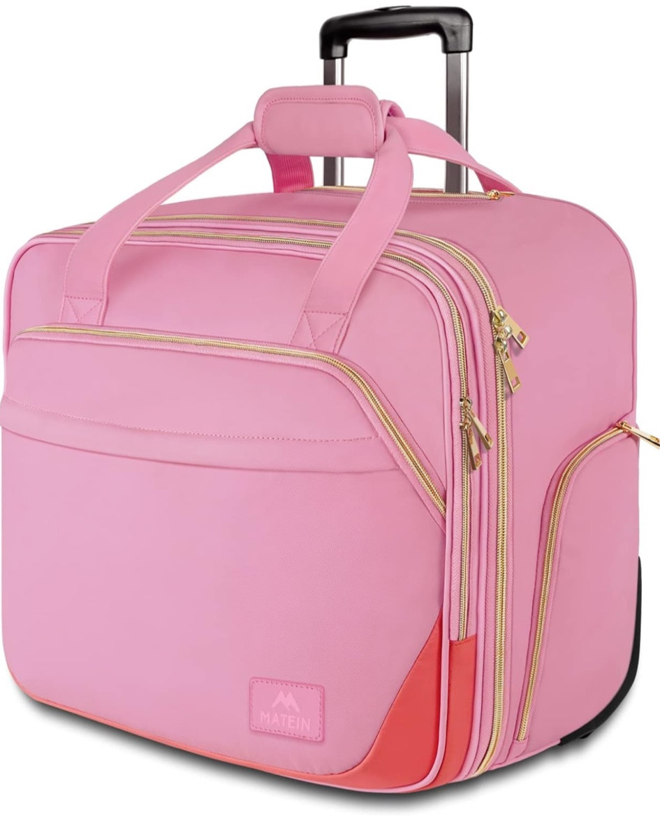 My new favorite carry on! I don’t know how I survived without it. It holds so much more than I imagined and not to mention so cute. Also available in gray. 

#LTKtravel #LTKfindsunder100