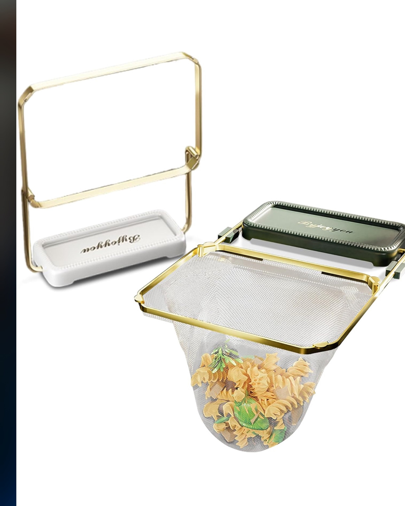 Kanggoulu Sink Strainer - 2 Pack Rotatable Kitchen Sink Strainer with 100Pcs Filter Mesh Bags, Food Catcher Filter Holder for Sink (White+Green, with 100Pcs Bag)

#LTKHome #LTKSaleAlert #LTKFindsUnder50