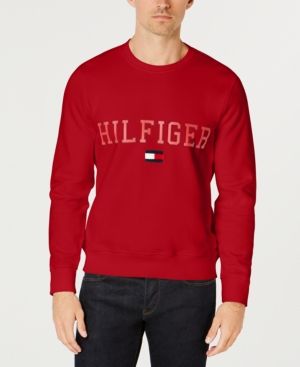 Tommy Hilfiger Men's Collegiate Logo Sweatshirt, Created for Macy's | Macys (US)