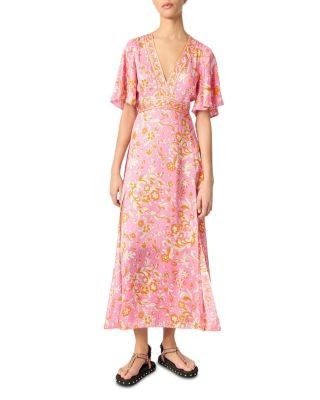 Maje Patterned Flowing Maxi Dress  | Bloomingdale's Women | Bloomingdale's (US)