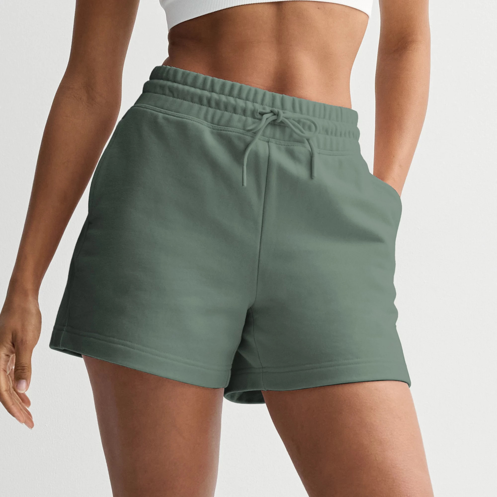 Women's FLX High Rise French Terry Short | Kohl's