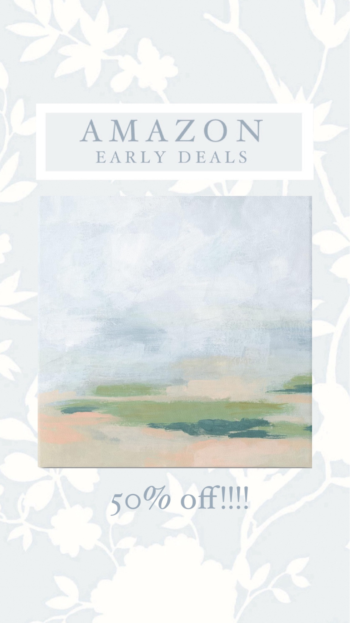 Amazon Early Deals! 50% off a abstract wall art canvas! 

#art #homedecor #amazonprime #amazonhome 